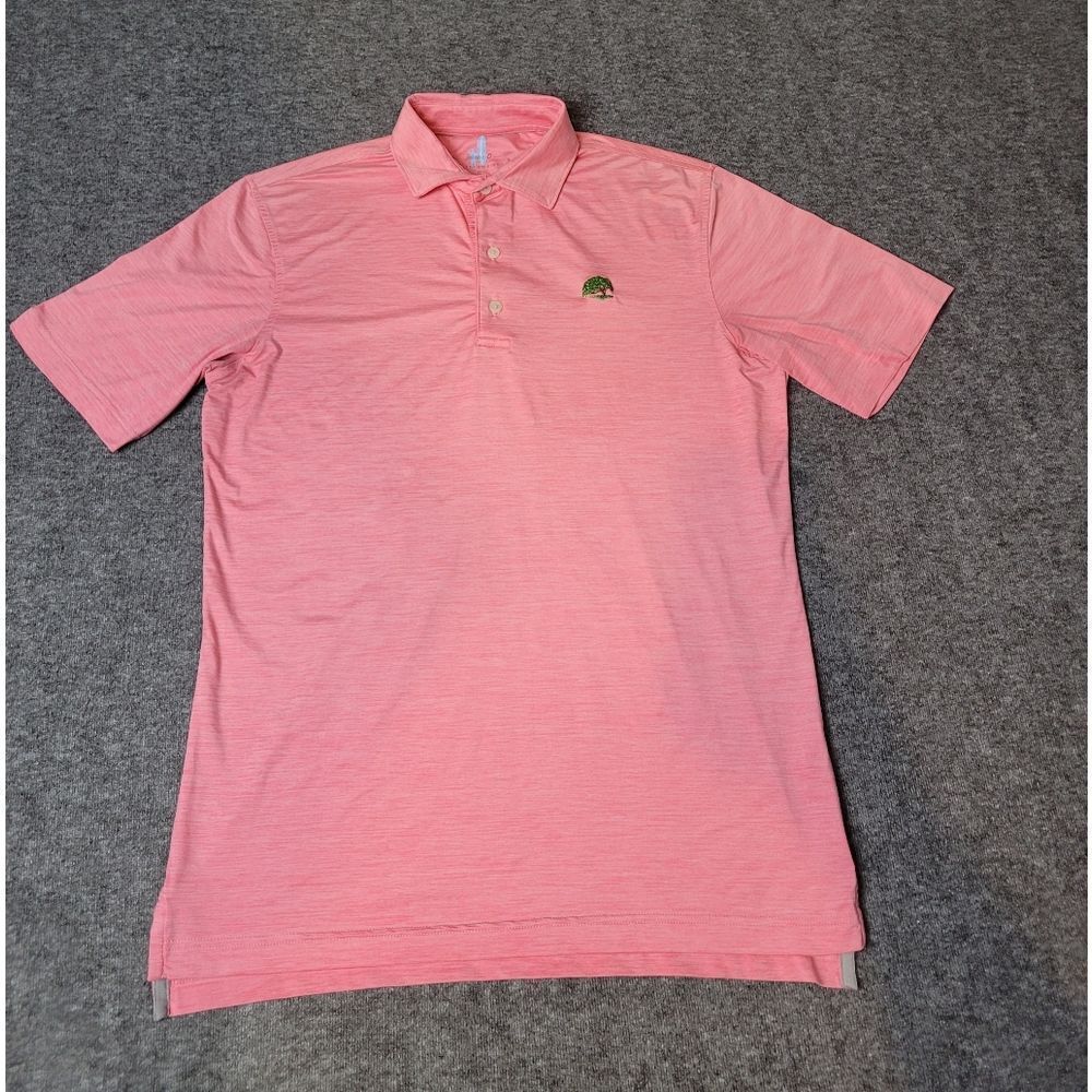 Johnnie-O Huron Featherweight Mens Size S Golf Polo Shirt Performance Pink Good